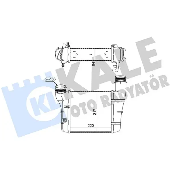 KALE Turbo Radyatörü – 352375 / OEM 8E0145805S