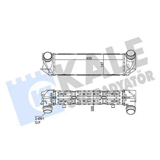 KALE Turbo Radyatörü – 352495 / OEM 17117618768 ürün görseli