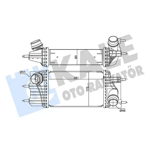 KALE Turbo Radyatörü – 352890 / OEM 144611KB2B