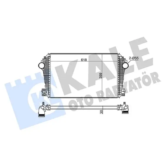 KALE Turbo Radyatörü – 360705 / OEM 2H0145804D ürün görseli