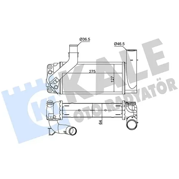 KALE Turbo Radyatörü – 375650 / OEM 179000N040