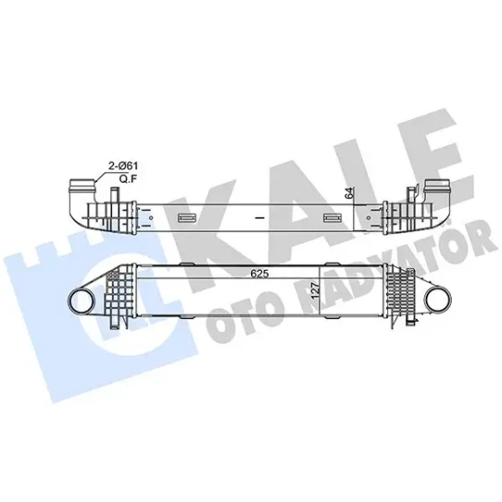 KALE Turbo Radyatörü – 375670 / OEM A2045000000 ürün görseli