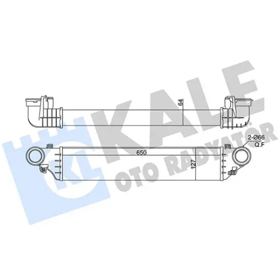 KALE Turbo Radyatörü – 375690 / OEM A2035000500 ürün görseli