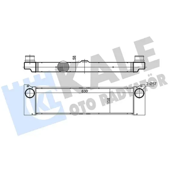 KALE Turbo Radyatörü – 375695 / OEM A6395010801 ürün görseli