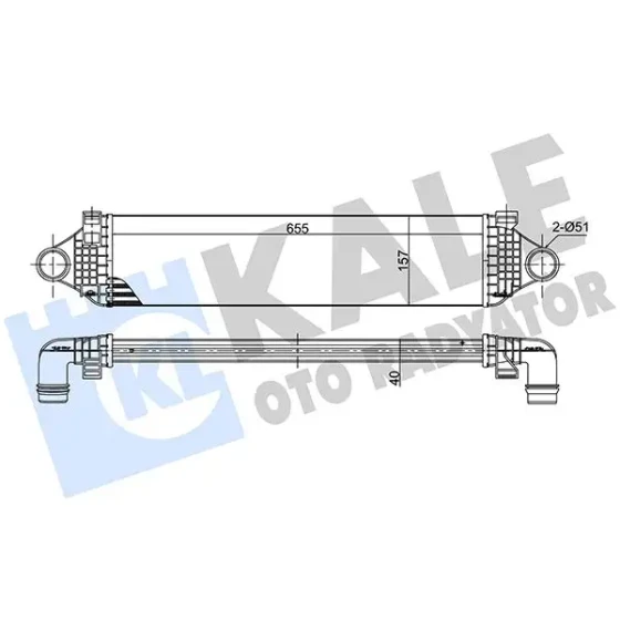 KALE Turbo Radyatörü – 375710 / OEM 31367277 ürün görseli