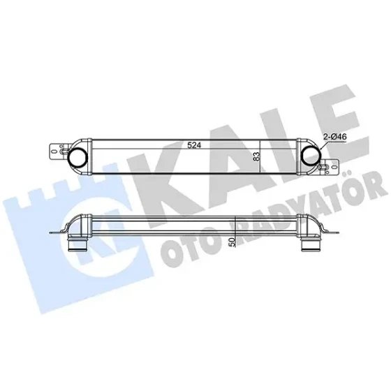 KALE Turbo Radyatörü – 375725 / OEM 13148294 ürün görseli