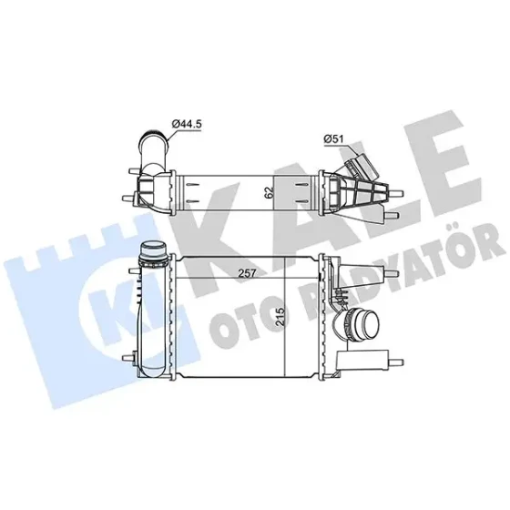 KALE Turbo Radyatörü – 375750 / OEM 144613ZU0B ürün görseli