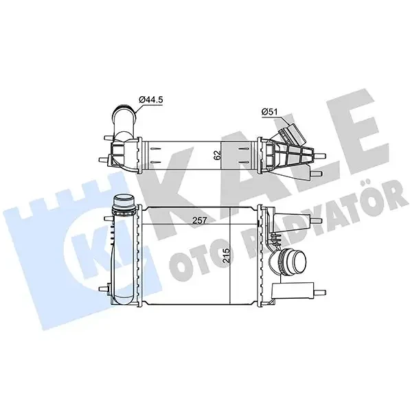 KALE Turbo Radyatörü – 375750 / OEM 144613ZU0B