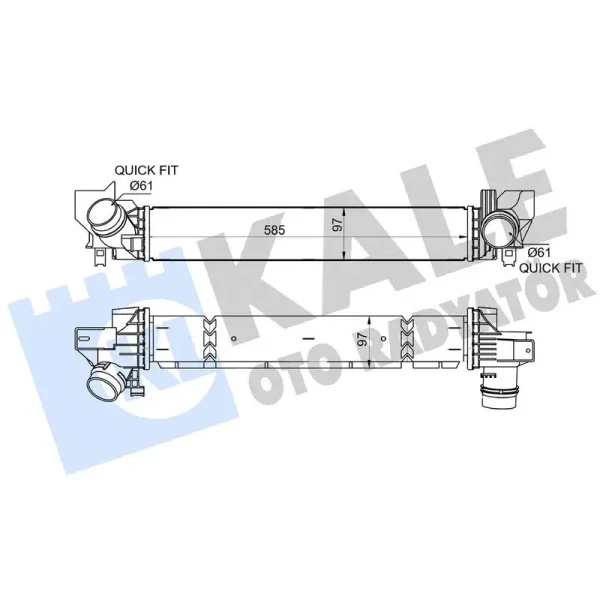 KALE Turbo Radyatörü – 375760 / OEM 17517617597