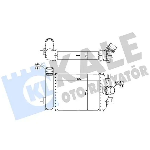KALE Turbo Radyatörü – 375770 / OEM 144966668R
