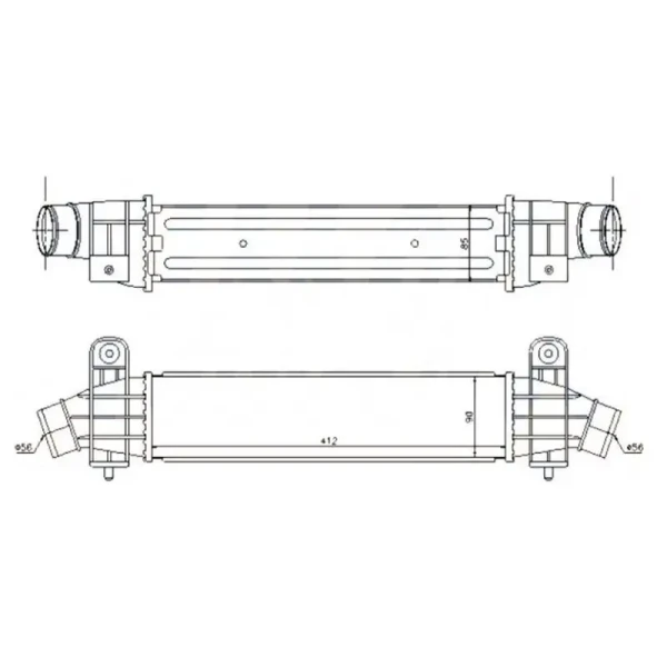 MGA Turbo Radyatörü – 80656 / OEM 1S7Q9L440AF