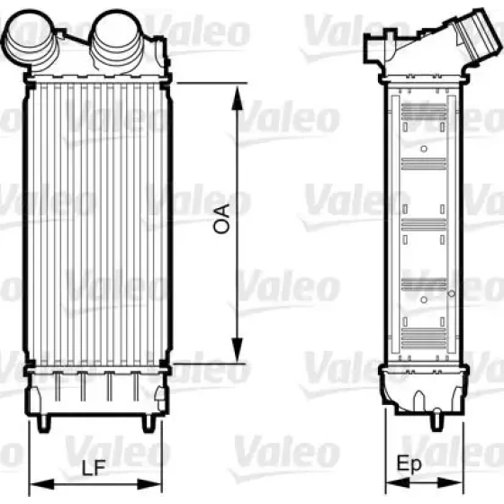 Valeo Turbo Radyatörü – 818226 / OEM 9800291280 ürün görseli