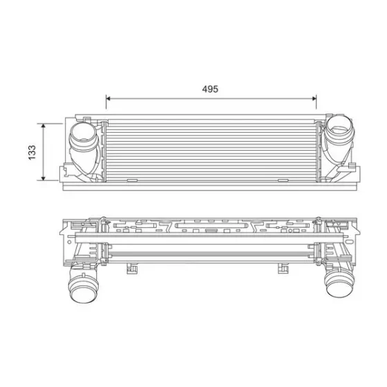 Valeo Turbo Radyatörü – 818261 / OEM 17517600532 ürün görseli