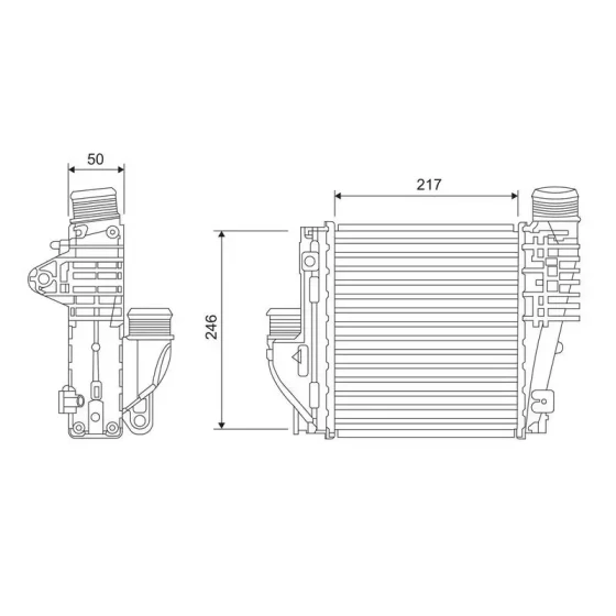 Valeo Turbo Radyatörü – 818290 / OEM 9675627980 ürün görseli