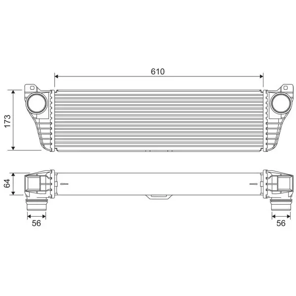 Valeo Turbo Radyatörü – 818322 / OEM A6395011301
