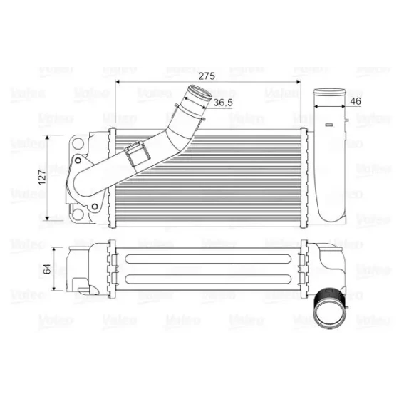 Valeo Turbo Radyatörü – 818351 / OEM MF1270000693 ürün görseli
