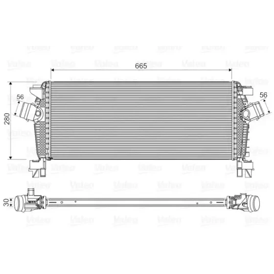 Valeo Turbo Radyatörü – 818566 / OEM 13311080 ürün görseli
