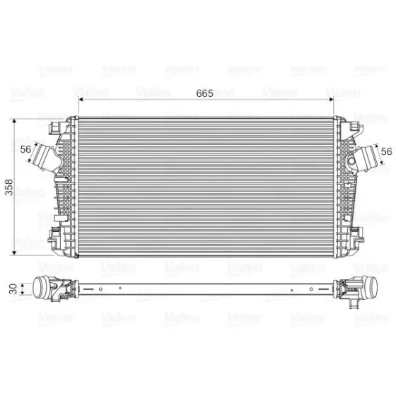 Valeo Turbo Radyatörü – 818567 / OEM 13267647 ürün görseli