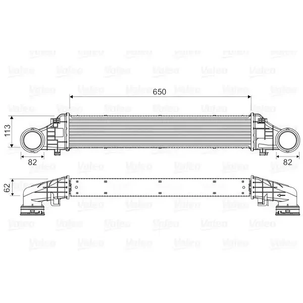 Valeo Turbo Radyatörü – 818587 / OEM A2115001102