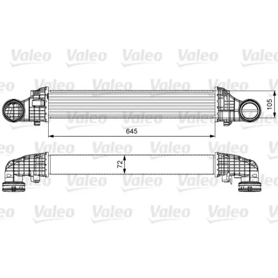 Valeo Turbo Radyatörü – 818606 / OEM A2115003902 ürün görseli