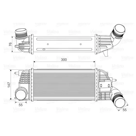Valeo Turbo Radyatörü – 818620 / OEM 9683009680 ürün görseli