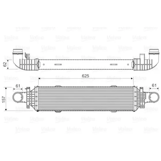 Valeo Turbo Radyatörü – 818631 / OEM A2045000200 ürün görseli