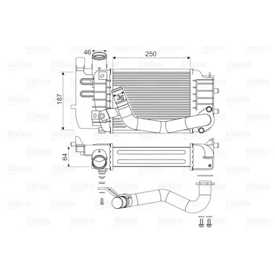 Valeo Turbo Radyatörü – 818655 / OEM 179000N030 ürün görseli