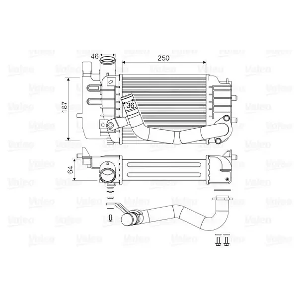 Valeo Turbo Radyatörü – 818655 / OEM 179000N030