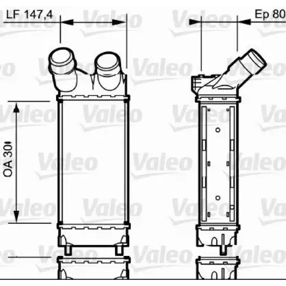 Valeo Turbo Radyatörü – 818866 / OEM 0384L9 ürün görseli