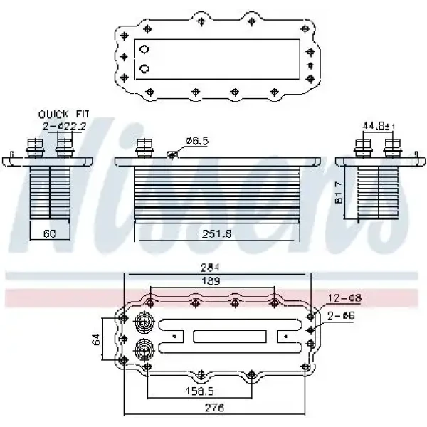 Nissens Turbo Radyatörü – 961295 / OEM 77368534