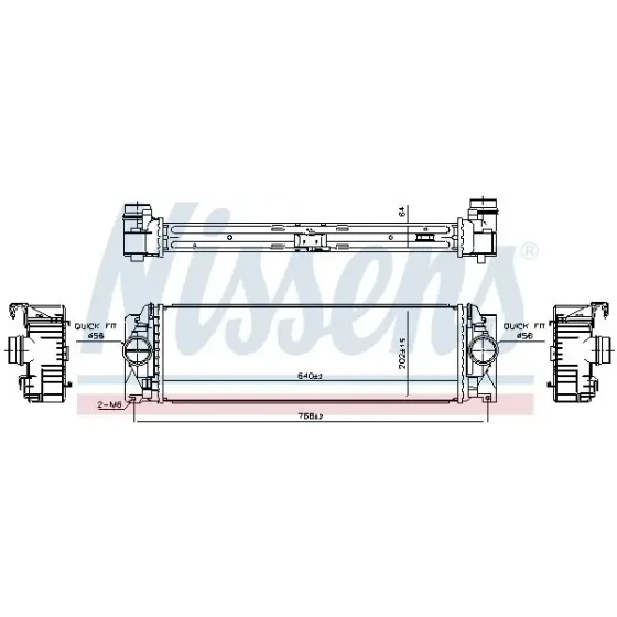 Nissens Turbo Radyatörü – 961312 / OEM A9065010501 ürün görseli