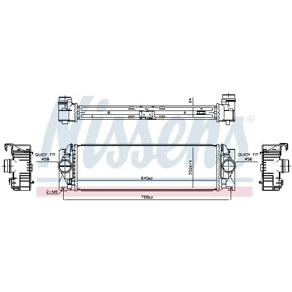 Nissens Turbo Radyatörü – 961312 / OEM A9065010501