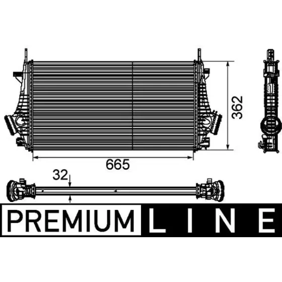 Mahle Turbo Radyatörü – CI191000P / OEM 13241751 ürün görseli