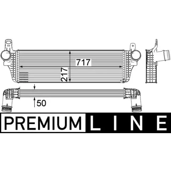 Mahle Turbo Radyatörü – CI242000P / OEM 7E0145804C ürün görseli