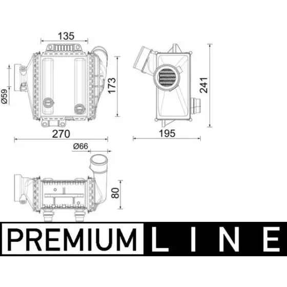 Mahle Turbo Radyatörü – CI639000P / OEM A6510901800 ürün görseli
