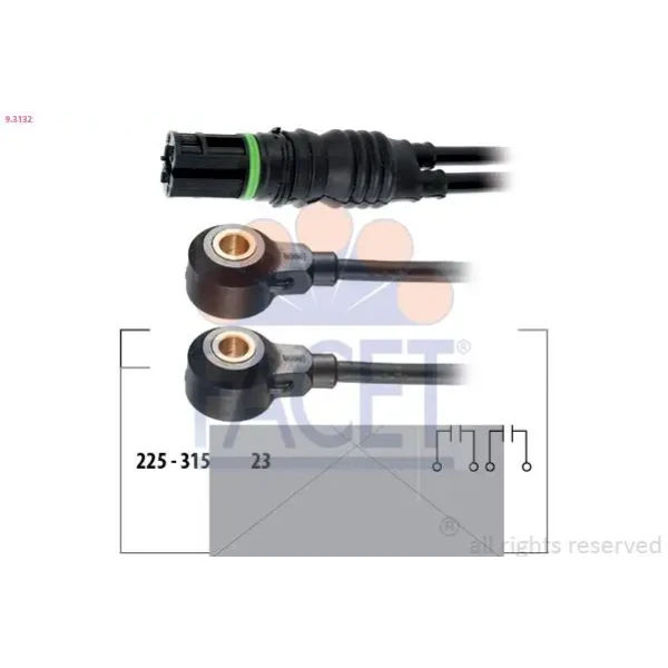Facet Vuruntu Sensörü – 9.3132 / OEM 13627568422