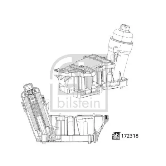 FEBI Yağ Filtre Gövdesi – 172318 / OEM 11428507697 ürün görseli