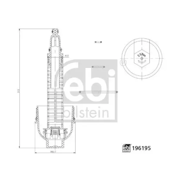 FEBI Yağ Filtre Kapağı – 196195 / OEM 11427789323