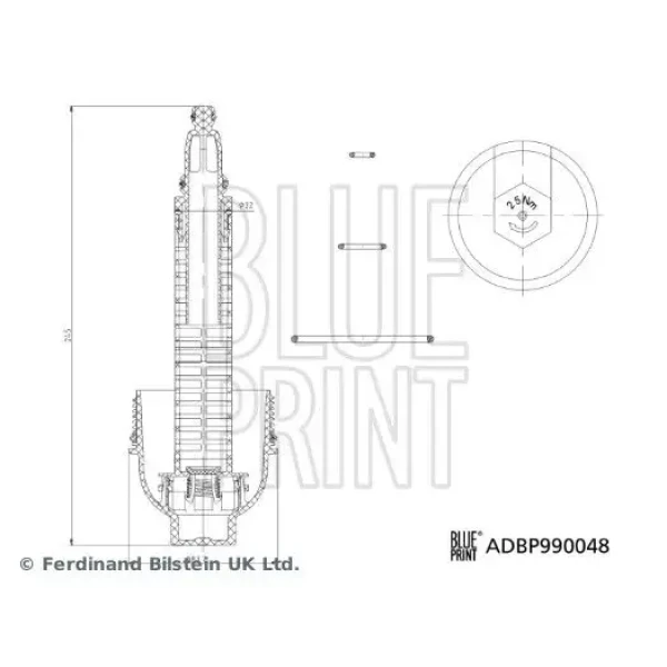 Blueprint Yağ Filtre Kapağı – ADBP990048 / OEM 11427789323