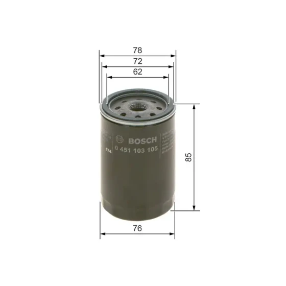 Bosch Yağ Filtresi – 0451103105 ürün görseli