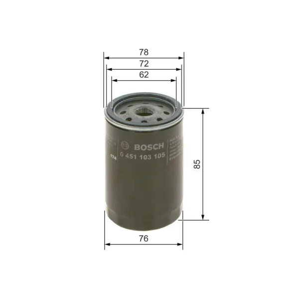 Bosch Yağ Filtresi – 0451103105