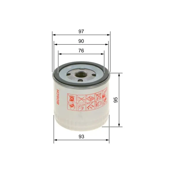 Bosch Yağ Filtresi – 0451103252