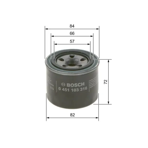 Bosch Yağ Filtresi – 0451103316 ürün görseli
