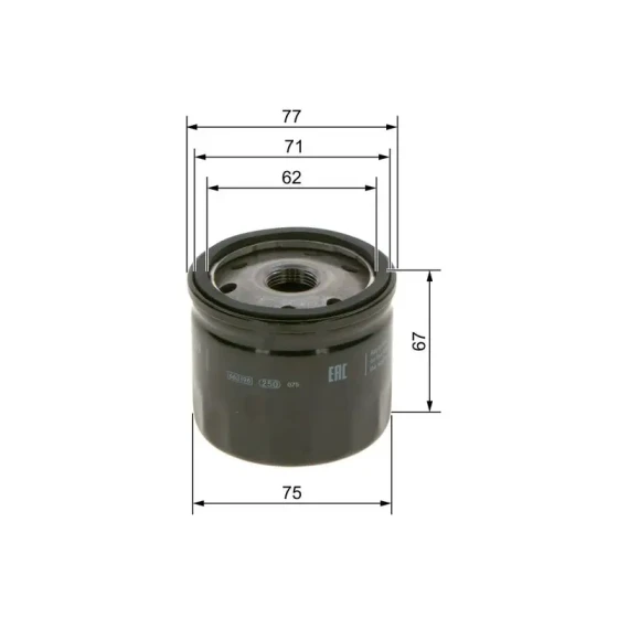 Bosch Yağ Filtresi – 09864B7011 ürün görseli