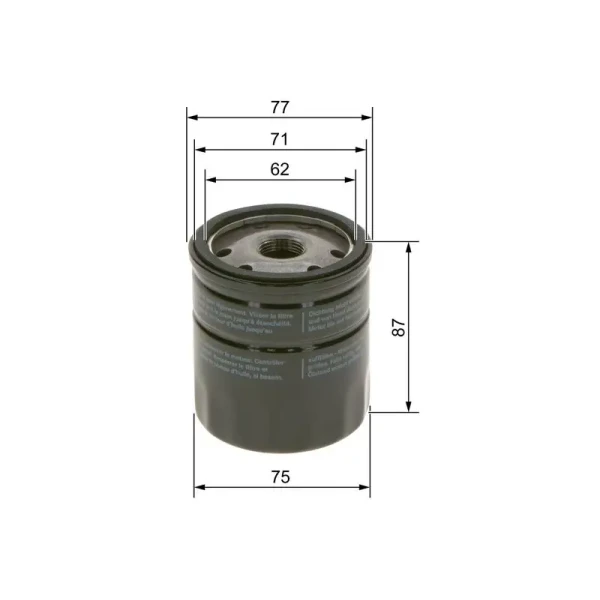 Bosch Yağ Filtresi – 09864B7023