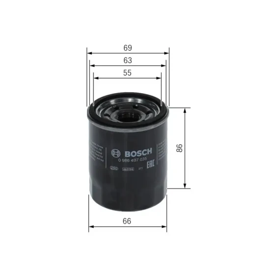 Bosch Yağ Filtresi – 09864B7035 ürün görseli