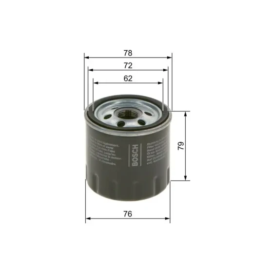 Bosch Yağ Filtresi – 09864B7043 ürün görseli