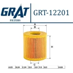 GRAT Yağ Filtresi – 12201 / OEM 6C1Q6744BA