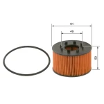 Bosch Yağ Filtresi – 1457429239