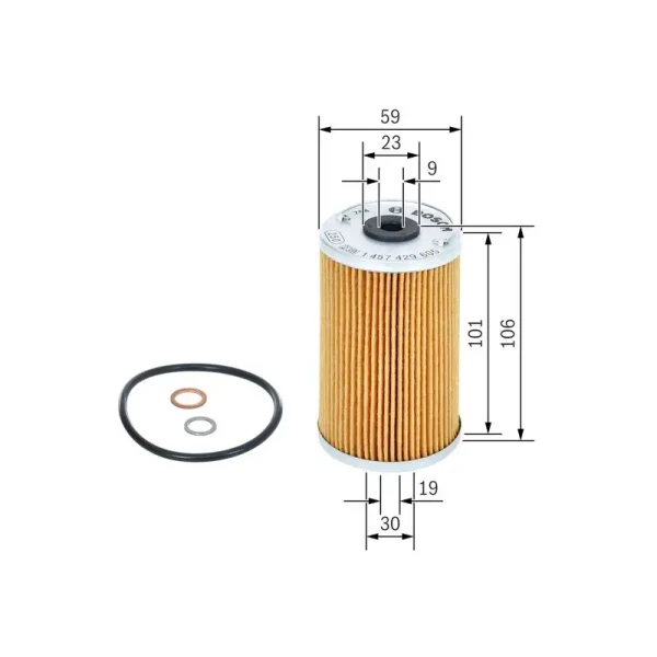 Bosch Yağ Filtresi – 1457429605